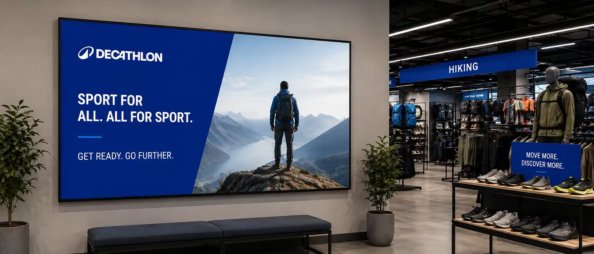 Decathlon digital signage deployment powered by Pickcel