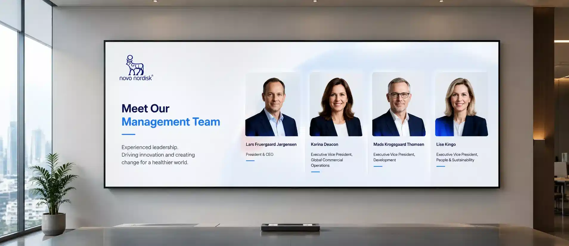 Novo Nordisk digital signage deployment powered by Pickcel