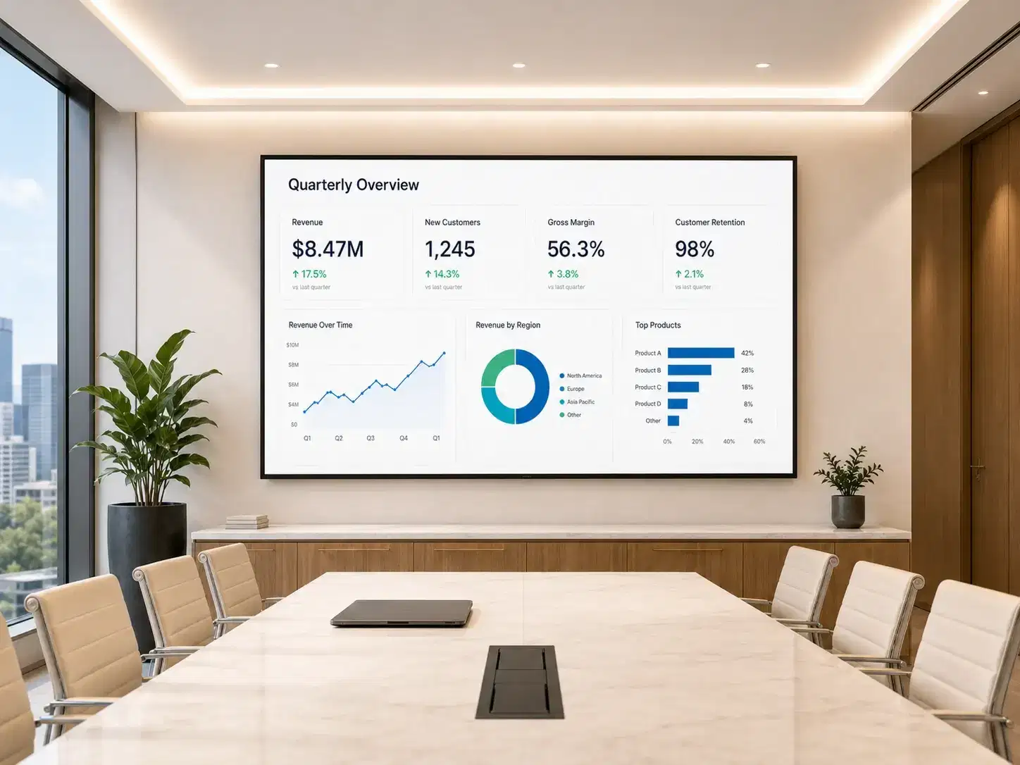 Live KPI and operations dashboard