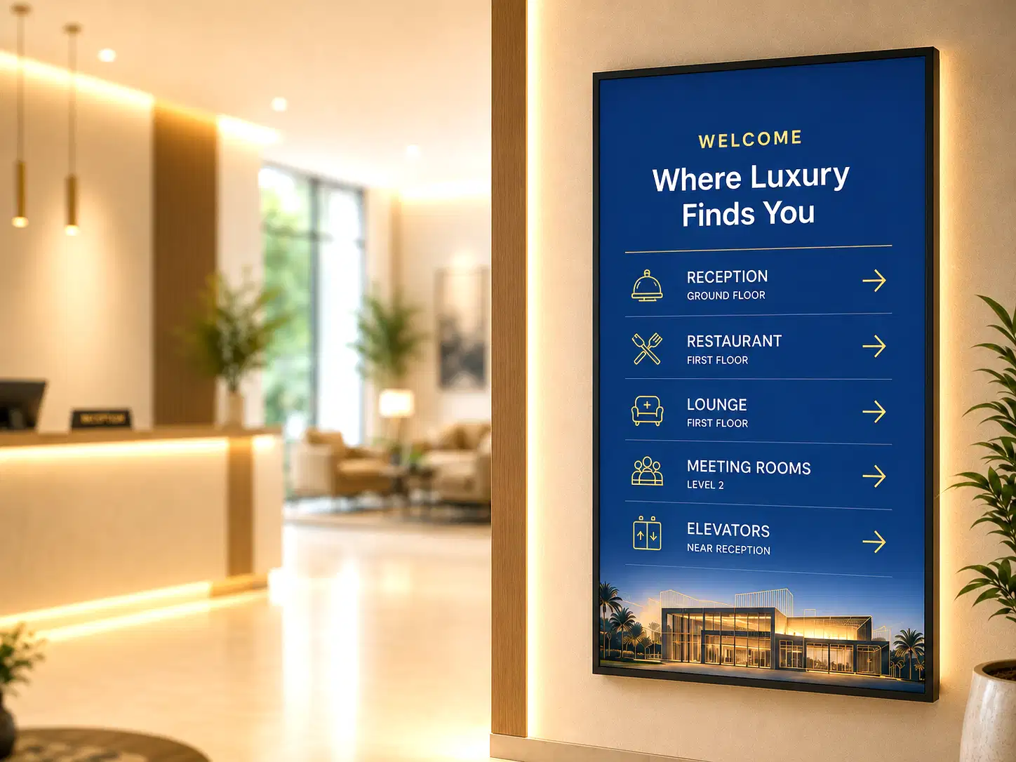 Wayfinding signage use case