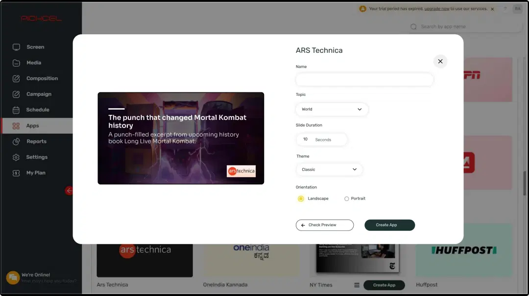 Step 1: Configure the app from the app store