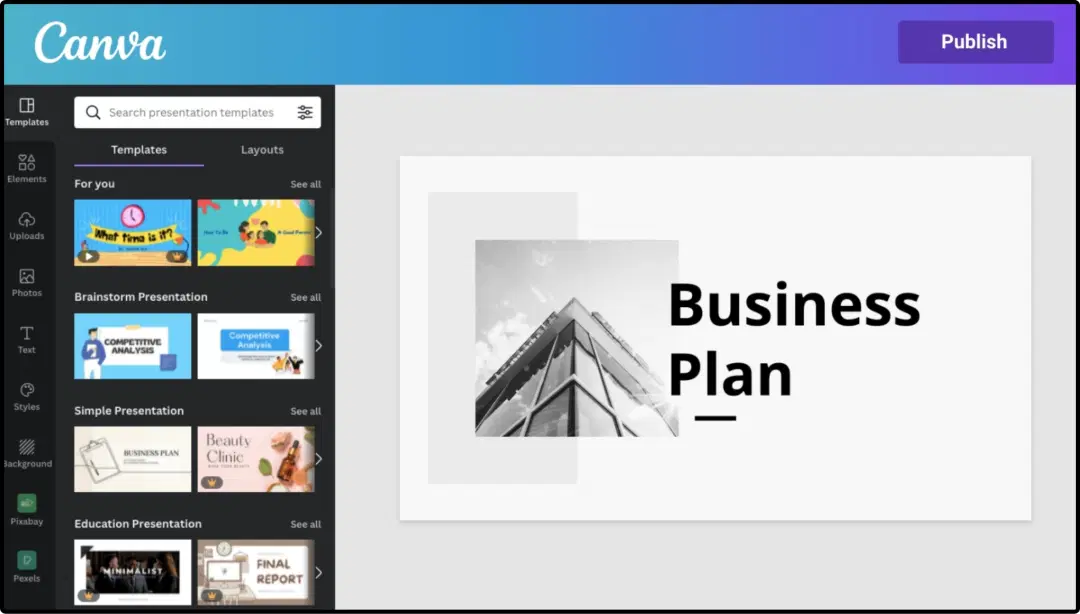 Step 4: Edit and publish template