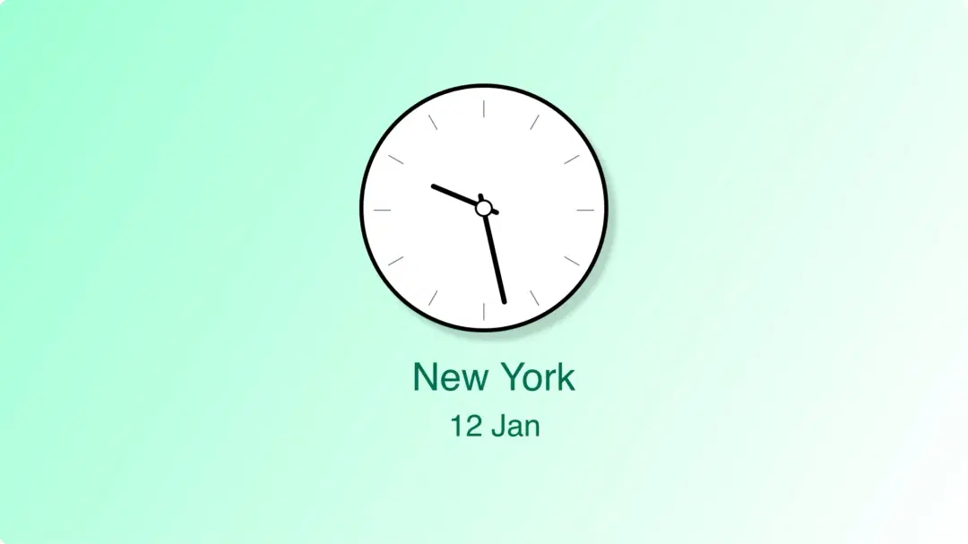 World Clock App - Look 2