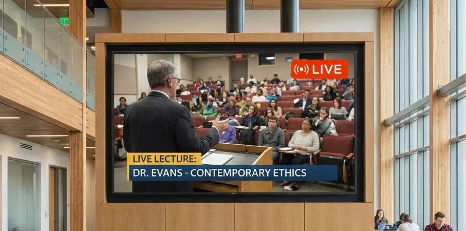 Education institutions using stream app on digital signage