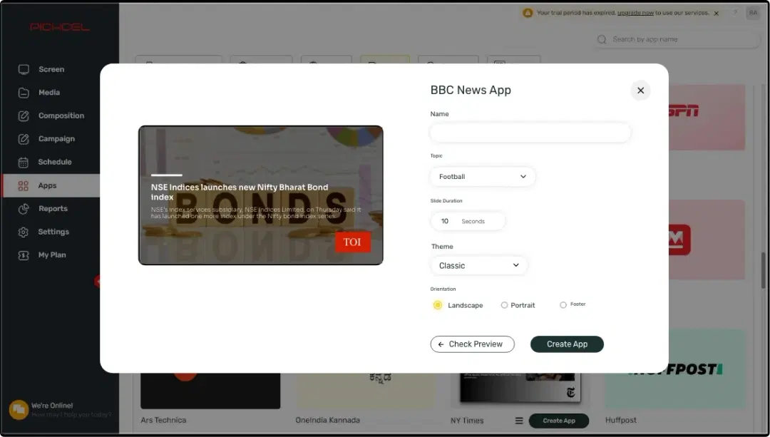 Step 1: Configure the app from the app store