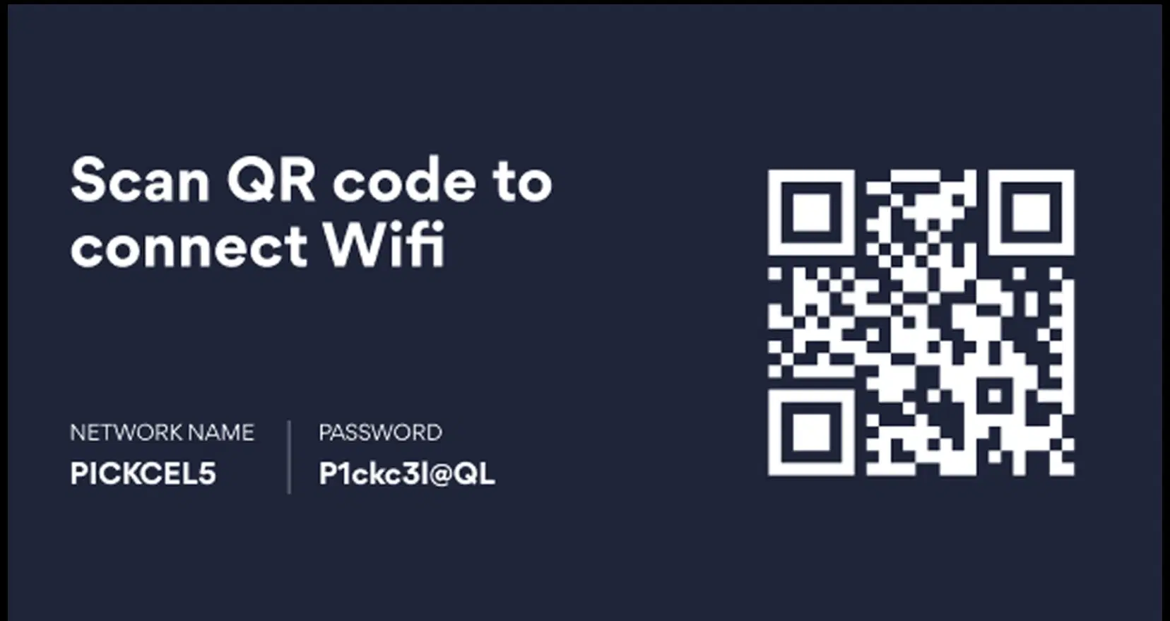 Wi-Fi Connect digital signage screen 2