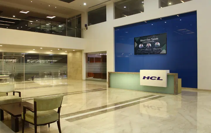 HCLTech corporate digital signage powered by Pickcel