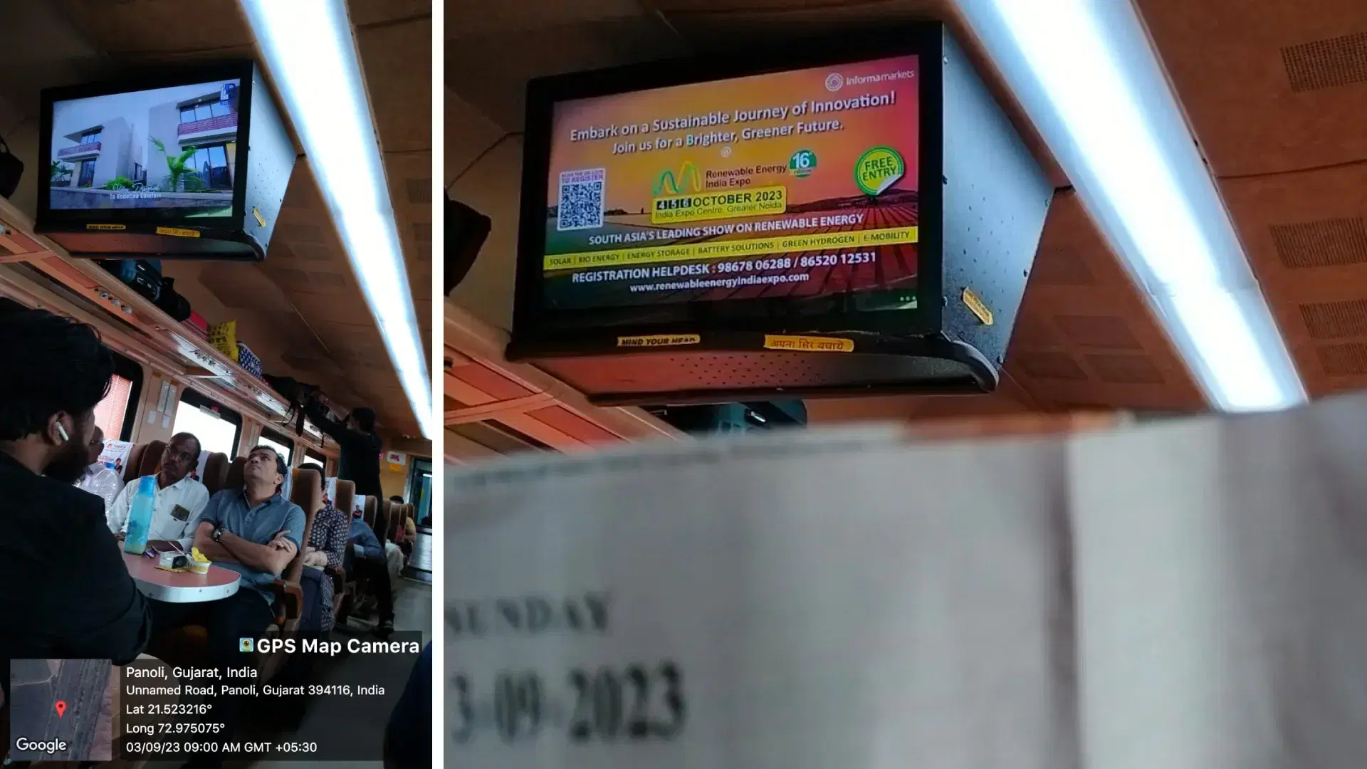 UBN Enterprise train advertising solution with Pickcel digital signage software