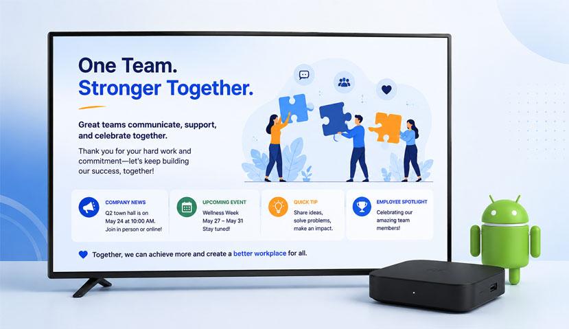 Android signage player