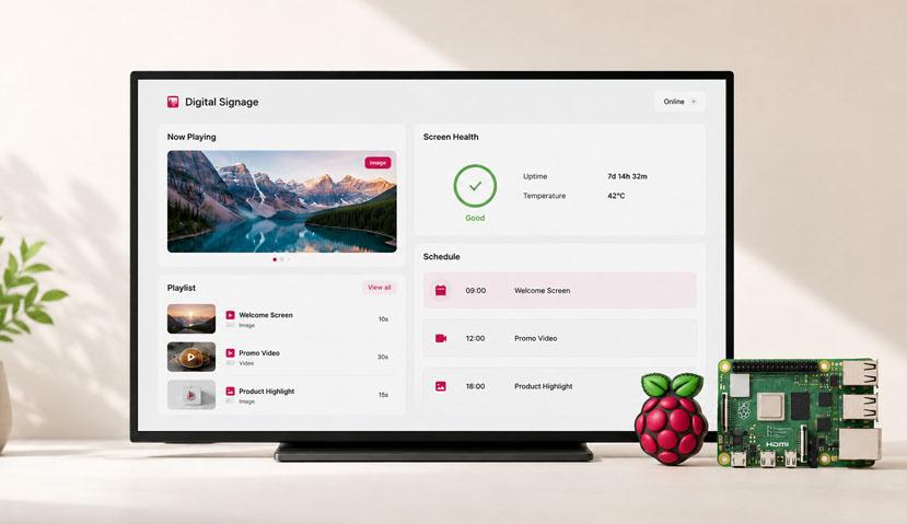Raspberry Pi digital signage player