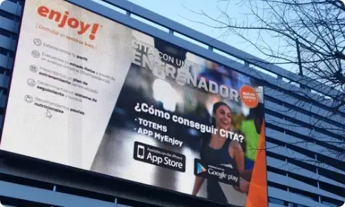 Pickcel powered Digital signage display at WeYou store