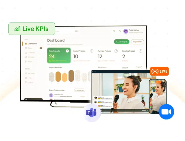 Live Dashboards & Streaming