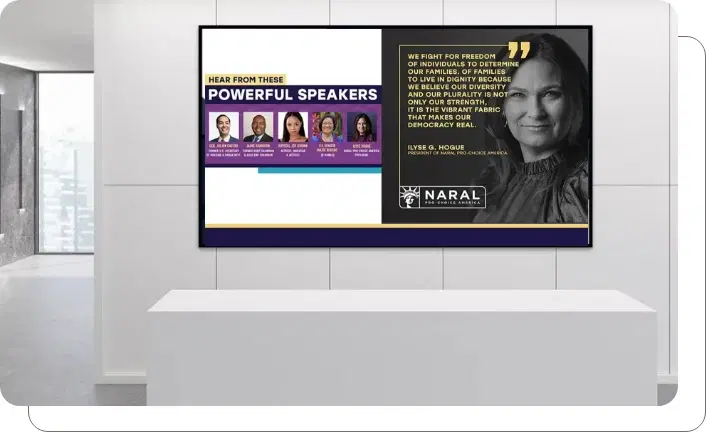 Conference digital signage — Pickcel