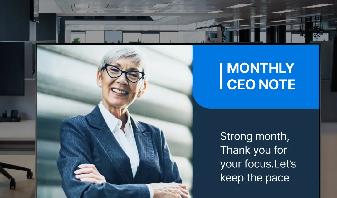 Share HR and leadership messages