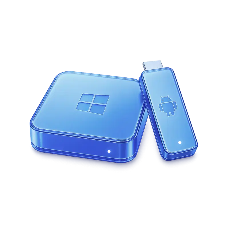 Pickcel running across Android players, Windows players, and commercial display panels