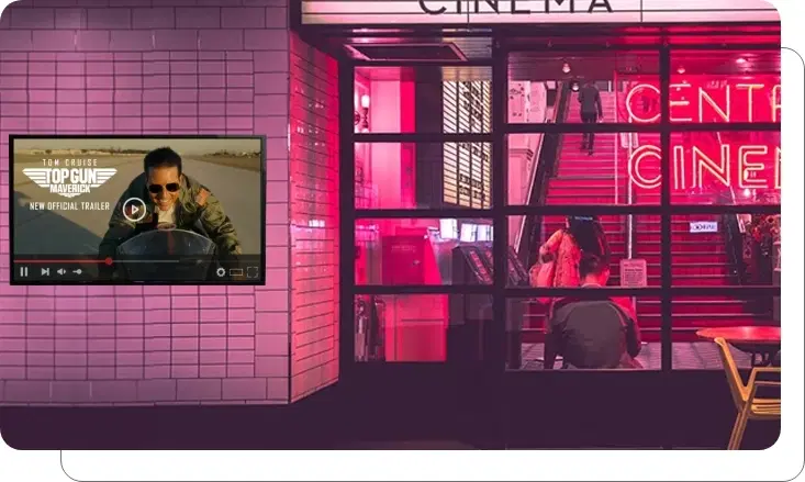 Cinema digital signage — Pickcel