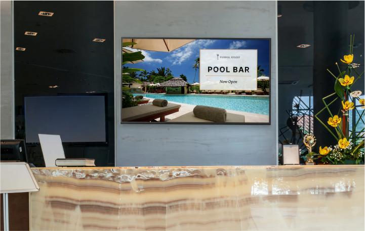 JW Marriott hospitality digital signage case study