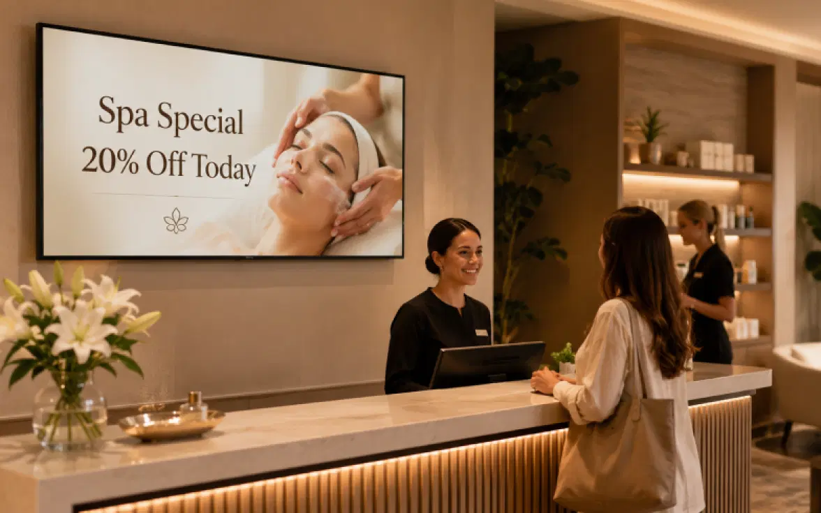 Personal care digital signage — Pickcel