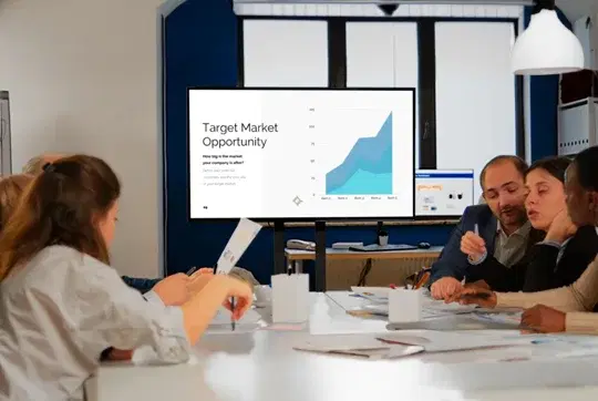 Corporate digital signage for internal communication