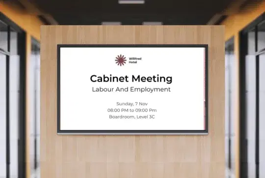 Government digital signage