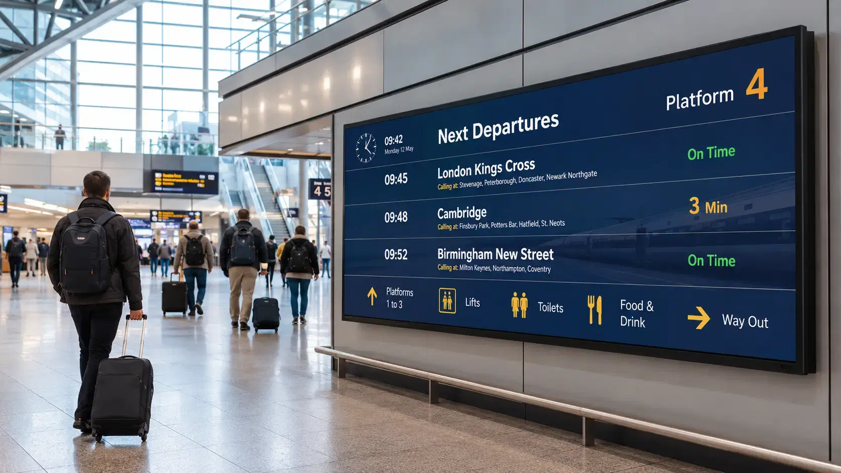 Passenger information display system — Pickcel