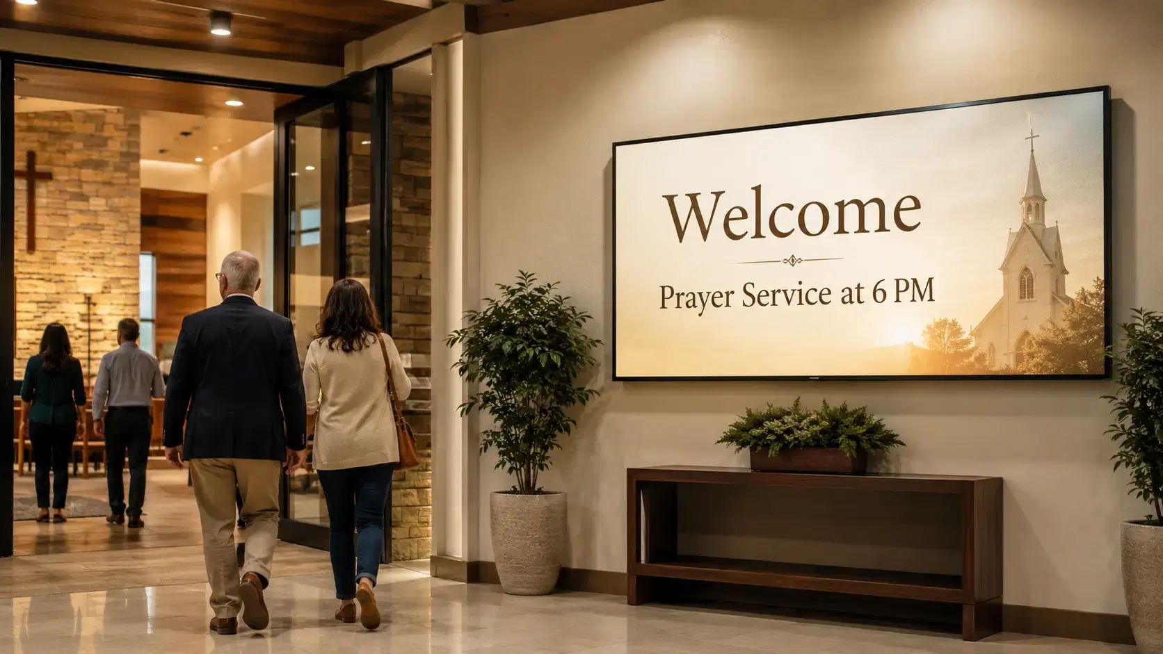 Religious organisation digital signage — Pickcel