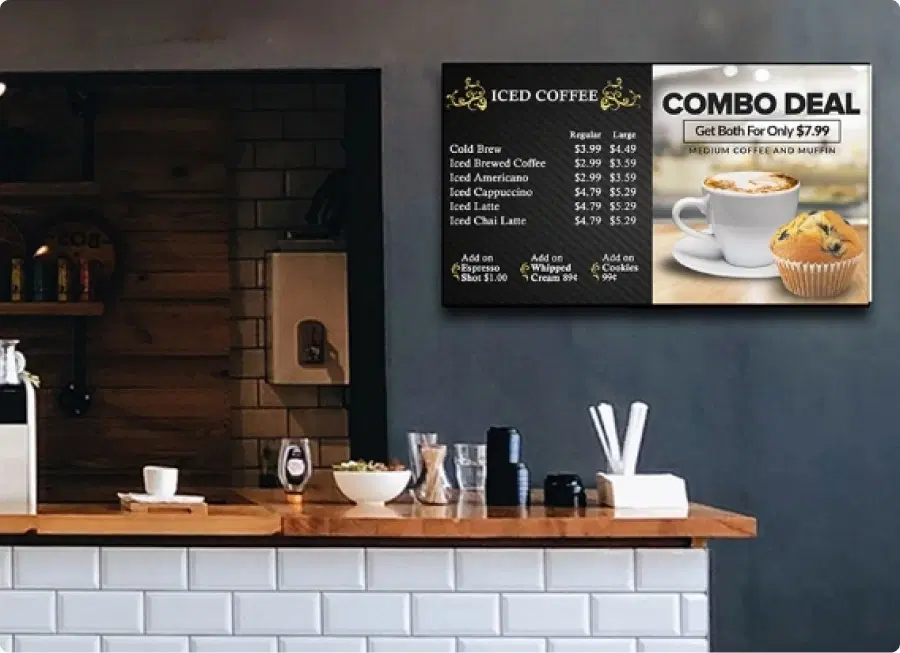 Dynamic menu boards for restaurants