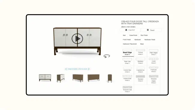 Digital signage showcasing products dynamically in furniture stores Digital signage showcasing products dynamically in furniture stores
