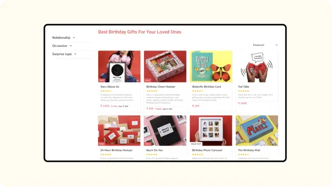 Digital signage showcasing products in gift stores Digital signage showcasing products in gift stores