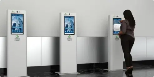 Interactive kiosk displays in corporate