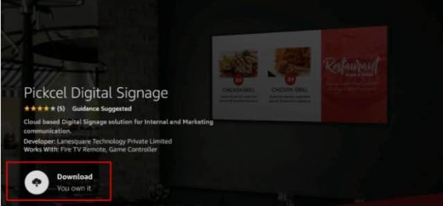 Download Pickcel app