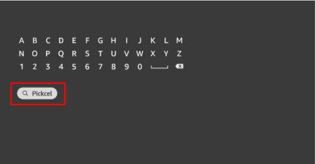 Type Pickcel and select