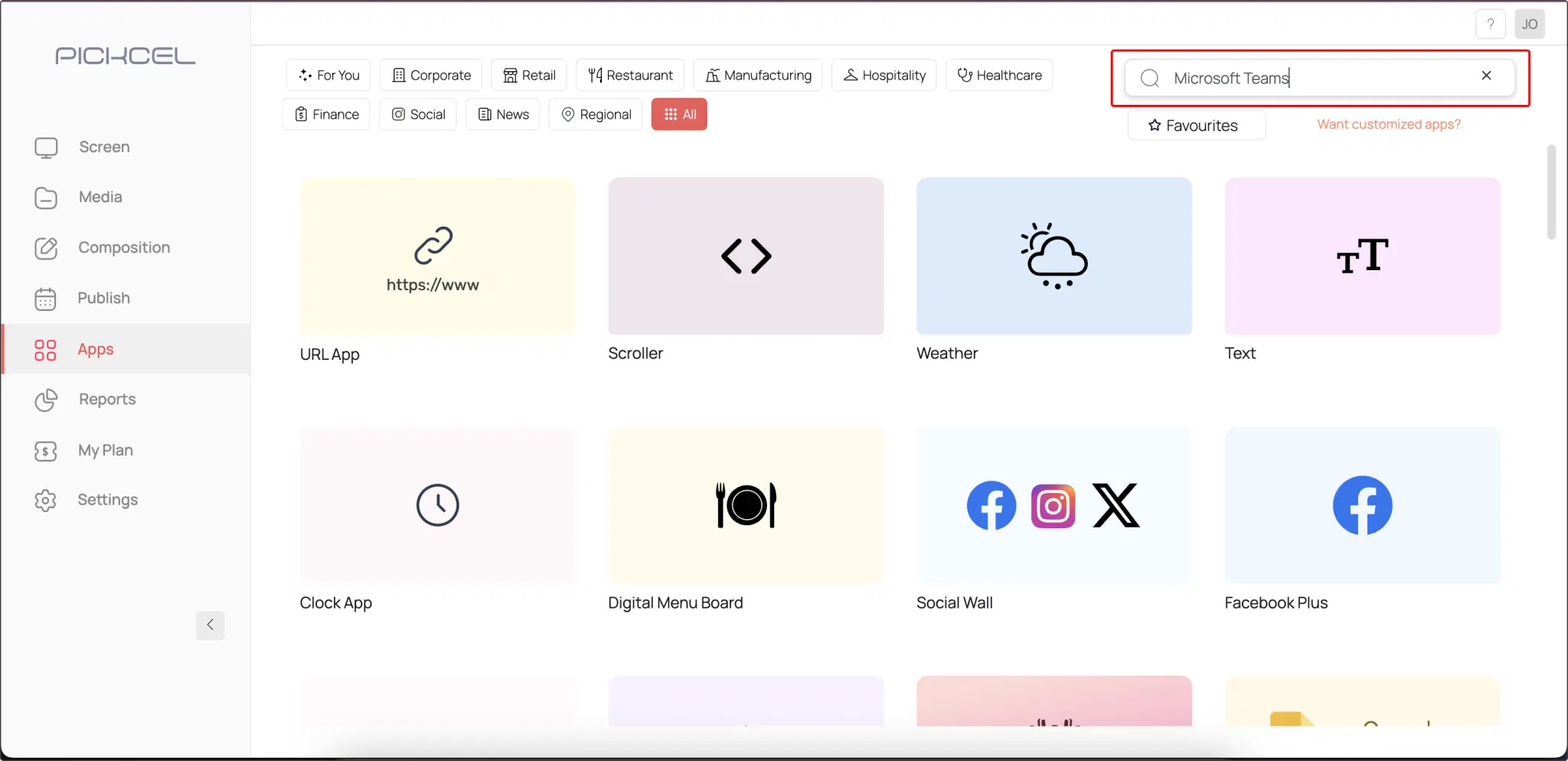 Search for Live Stream app