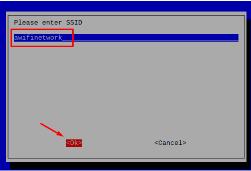 Enter SSID