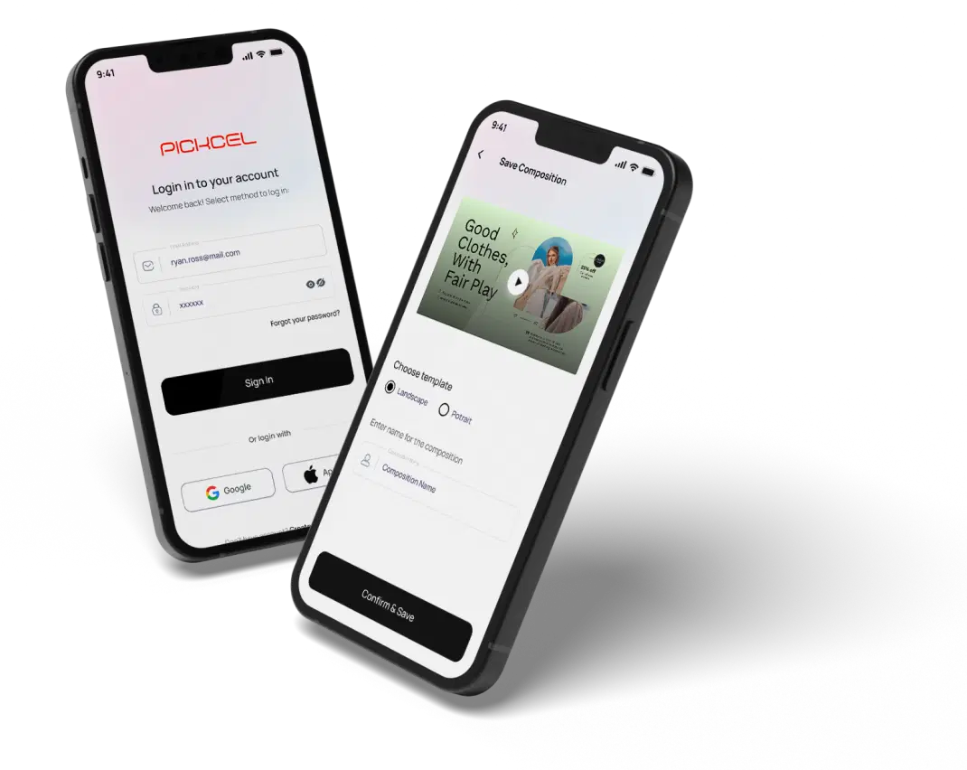 Pickcel Go App Interface