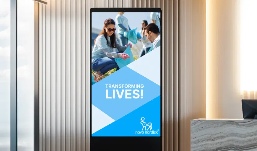 Novo Nordisk digital signage