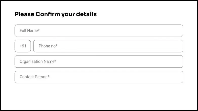 Enter visitor details