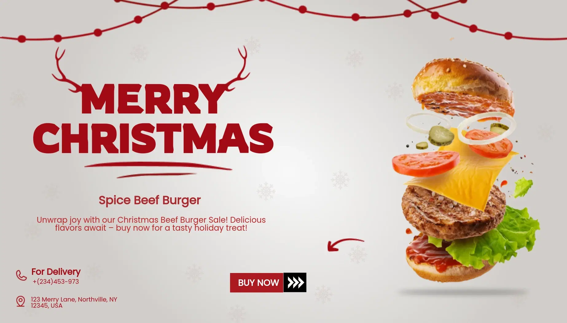 Christmas Big Burger Sale