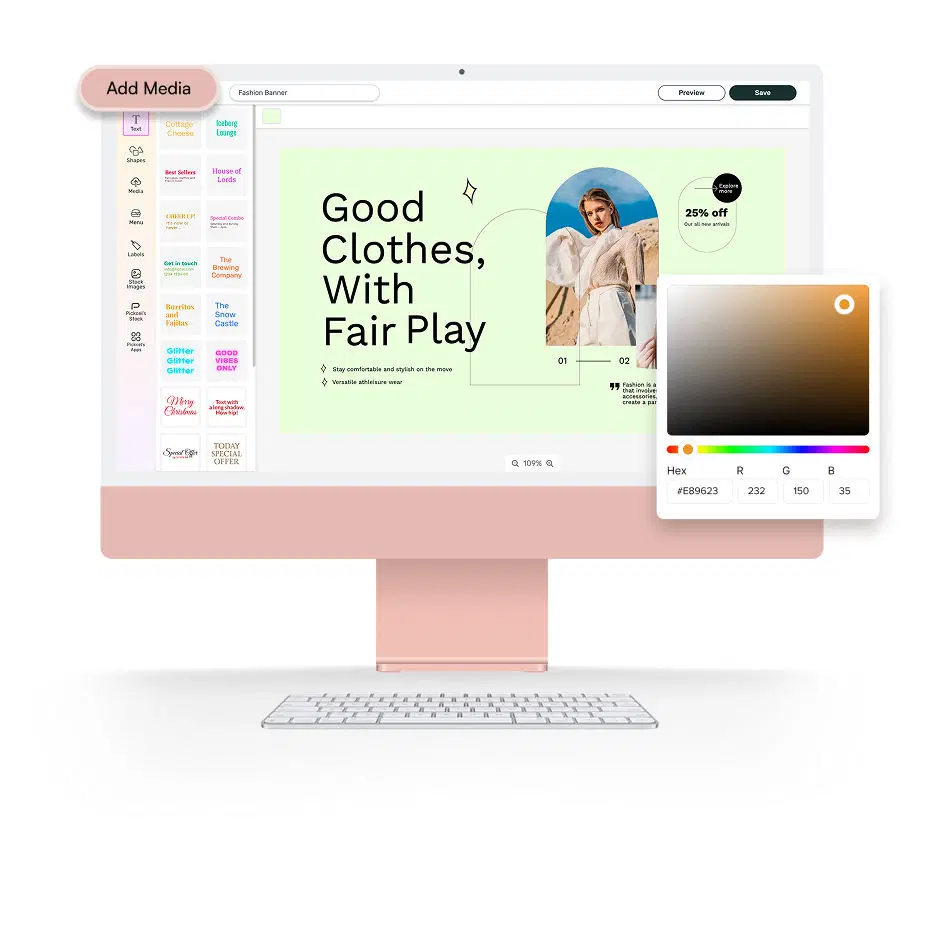 Design content for digital signage