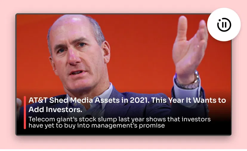 WSJ news feed styling WSJ news feed styling