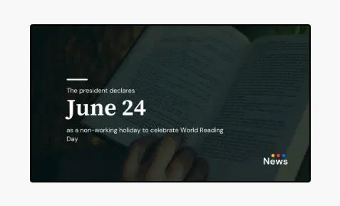 Public information updates display