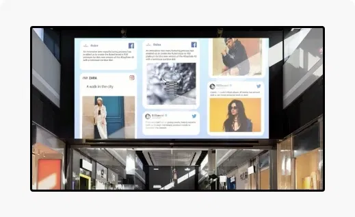 Digital menus display