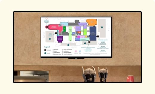 Wayfinding guide display
