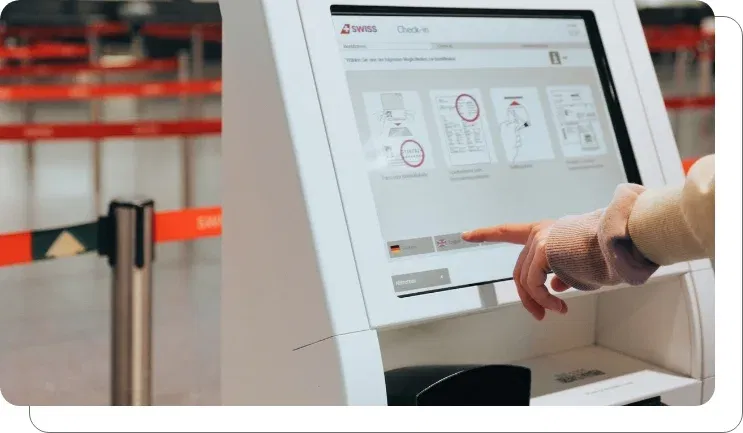 Airport digital signage for operations management Airport digital signage for operations management