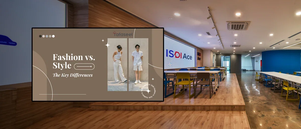 ISDI campus display powered by Pickcel showing student projects and announcements