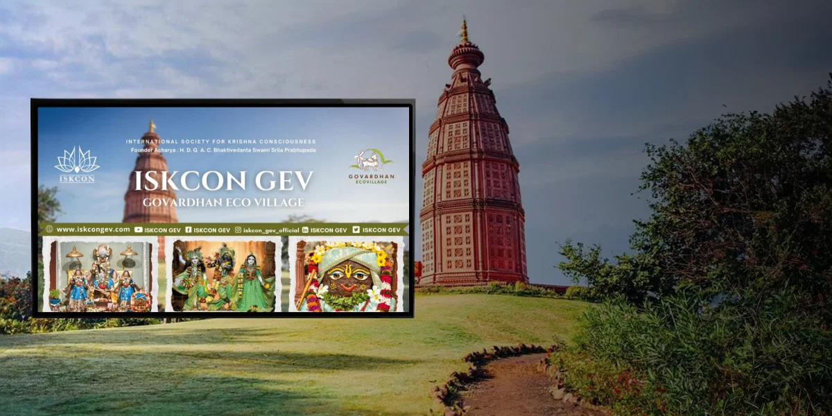 ISKCON Mumbai temple using Pickcel digital signage across the premises