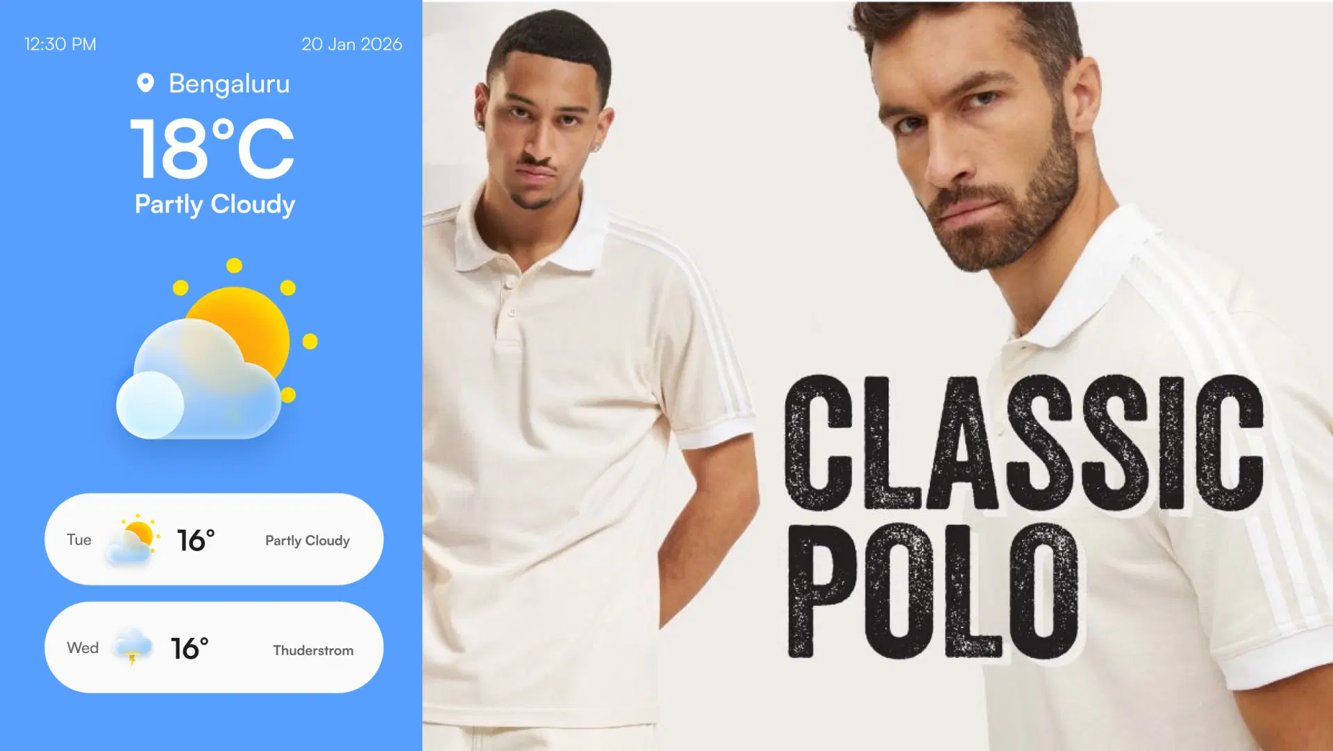 Campaign digital signage screen 3 Campaign digital signage screen 3