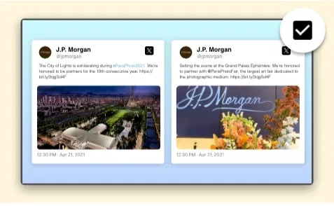 Twitter Plus digital signage app configuration window with feature to show / hide facebook post Twitter Plus digital signage app configuration window with feature to show / hide facebook post