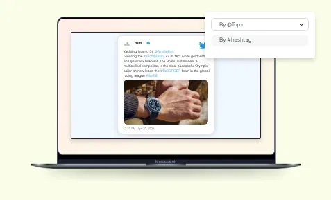 Twitter Plus app configuration window with feature to select the number of tweets to display at a time Twitter Plus app configuration window with feature to select the number of tweets to display at a time