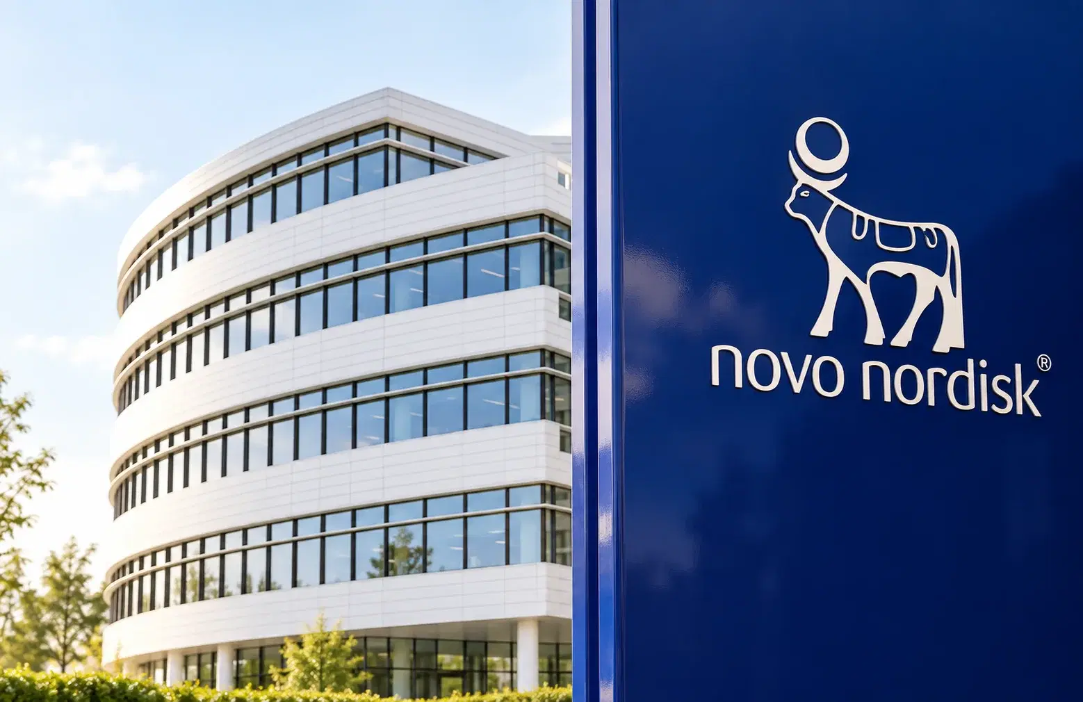 Novo Nordisk workplace screens replacing printed posters